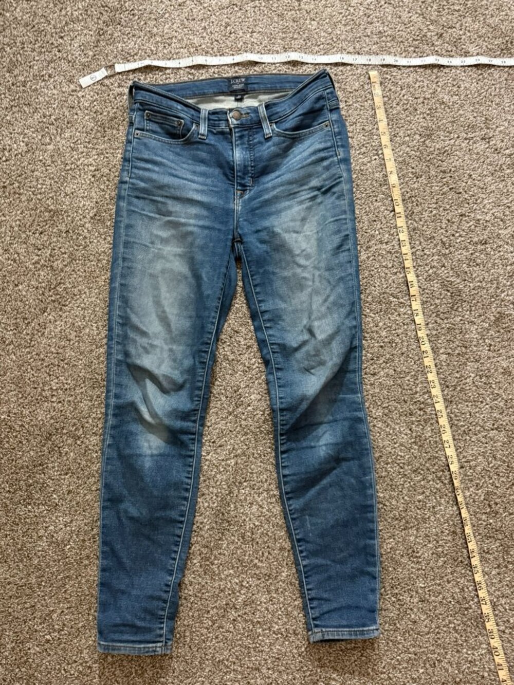 J.Crew High Rise Skinny Jeans Size 26 Womens Medium Wash Stretch Denim